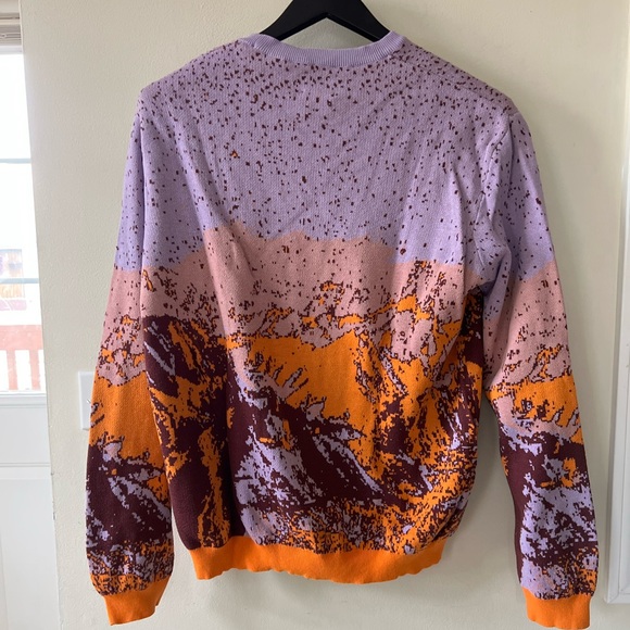 ASOS cotton mauve and orange pullover - Picture 2 of 3